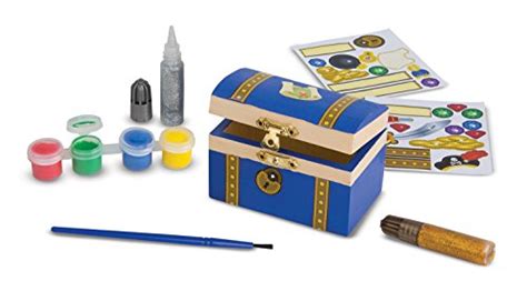 Melissa And Doug Decorate Your Own Wooden Pirate Chest Craft Kit