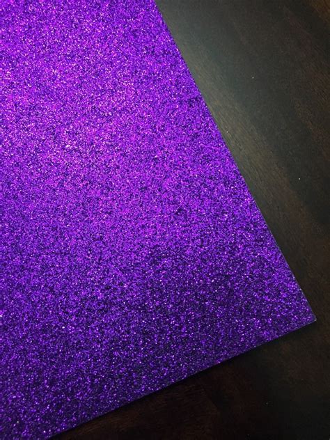 Purple Glitter Cardstock 12x12 Glitter Paper Etsy