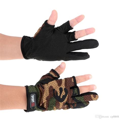2021 Top Quality Three Fingerless Fishing Gloves Anti Skid Fingerless