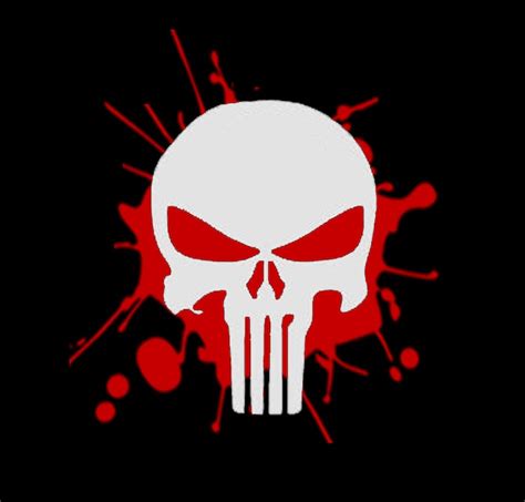 Punisher Skull With Outline Splatter Decal Vinyl Punisher Etsy