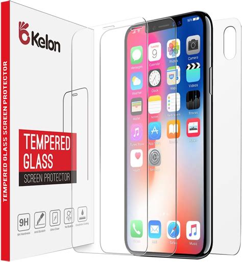 Iphone X Screen Protector Glass Clear3 Pack Okelon Front