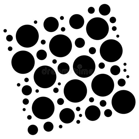 Random Dots Circles Specles Illustration Dotted Design Element Stock