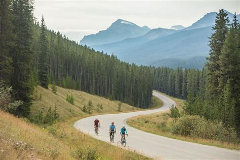 Road Cycling On The Bow Valley Parkway Banff National Park National