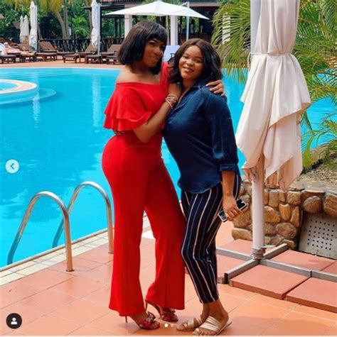 Actress Chika Ike Looking Good In Red Strikes A Sultry Pose