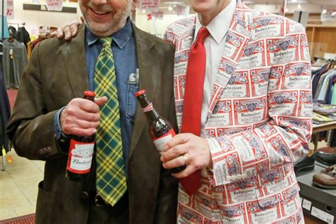 Suds And Duds Straus Last Ever Custom Suit Features Budweiser Logo