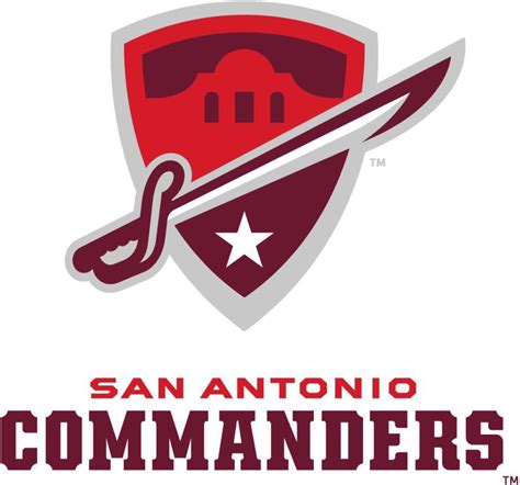 San Antonio Commanders Logo Primary Logo Alliance Of American