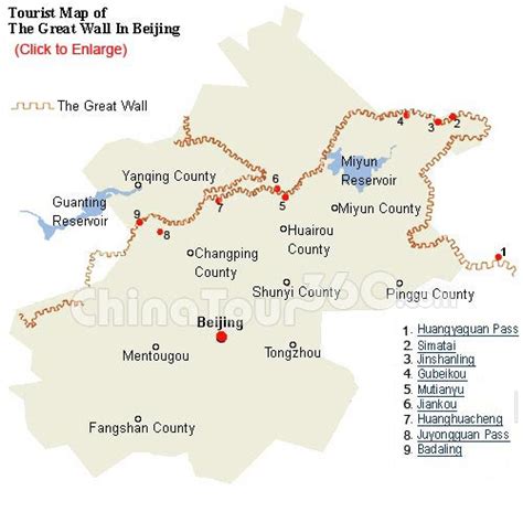 Beijing Great Wall Maps