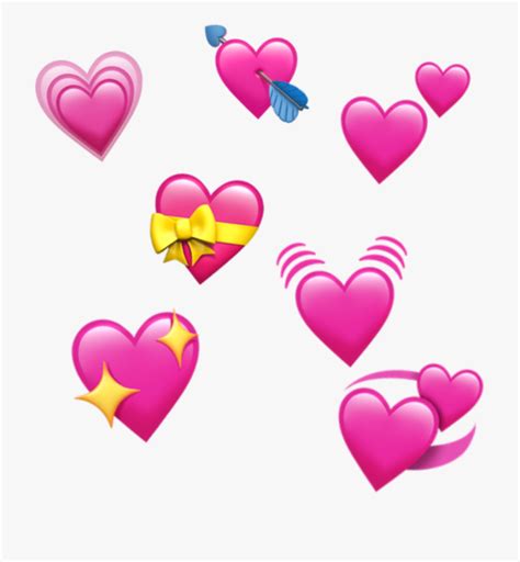 Download High Quality Transparent Hearts Emoji Transparent Png Images