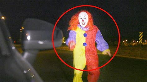 Creepy Clown Sighting In The Street Youtube