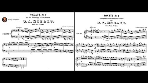 Mozart Sonata For Piano 4 Hands In D Major K 381 1772 Haebler