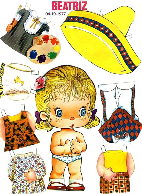 Juega a los mejores juegos de barbie en juegos.net que hemos seleccionado para ti. Beatriz 04-10-1977 | Muñecas recortables, Manualidades, Muñecas de papel