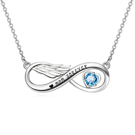 Personalized 925 Sterling Silver Infinity Birthstone Names