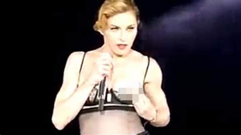 The Other Madonna Concert Outrage She Flashes Her Other Breast News Com Au Australias