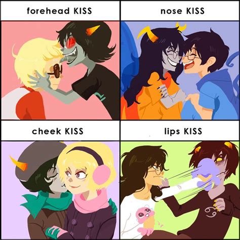 homestuck 696468 homestuck homestuck comic kiss meme