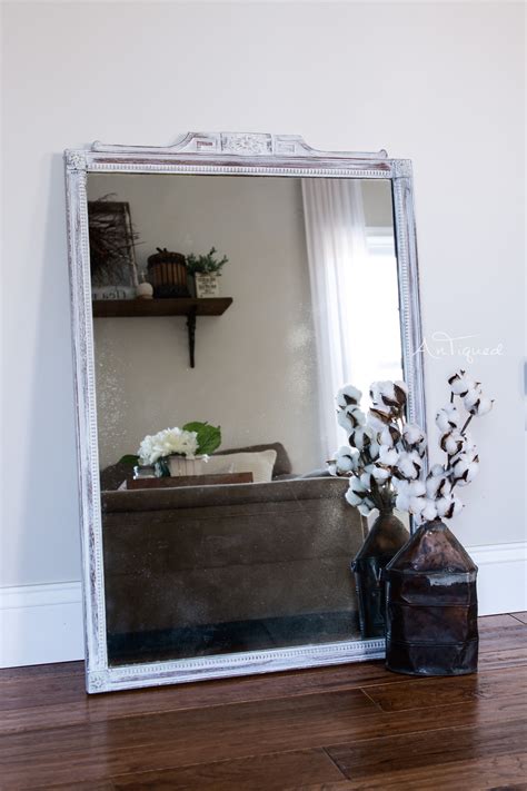 Assorted distressed and rustic style custom framed mirrors. White distressed mirror | Distressed mirror, Mirror, Decor