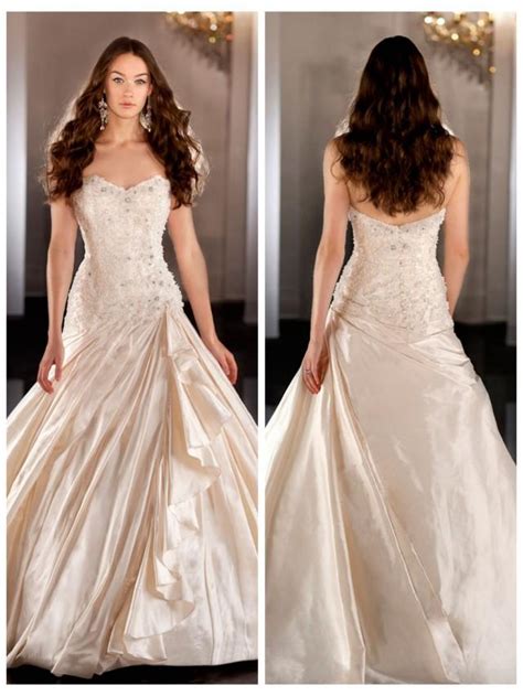 sweetheart beaded bodice ball gown wedding dress with ruched skirt 2449902 weddbook