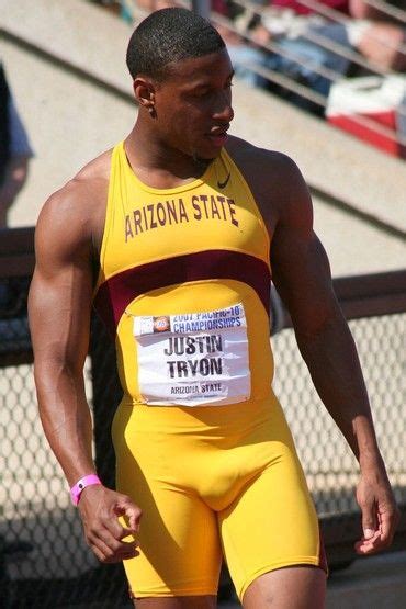 Sports Feast Justin Tryon Lycra Men Hot Men Bulge Track And Field