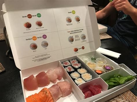 Favorite roll so far is the yummy roll .. Blue Ribbon Cheesecake | Sushi menu, Food packaging design ...