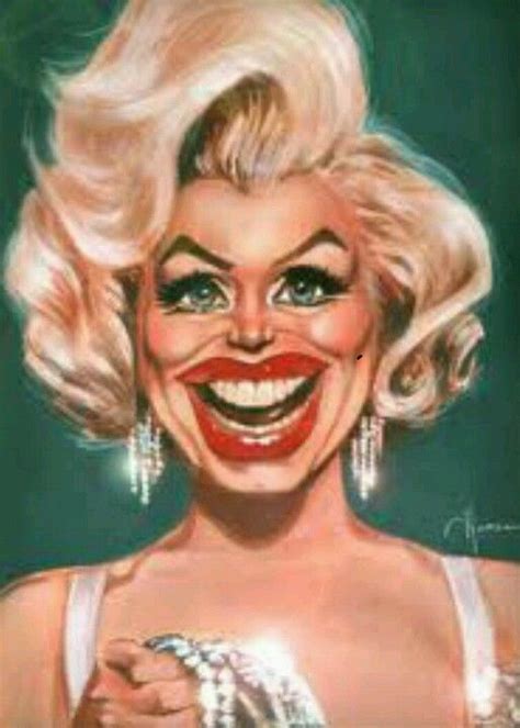 Caricatura Scary Really Funny Caricatures Caricature Marilyn