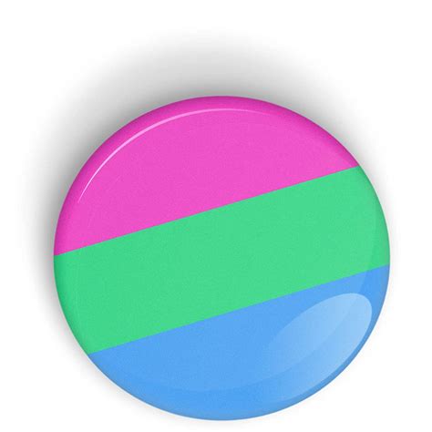 polysexual pride flag pin badge button or fridge magnet lgbt lgbtq lgbtqi lgbtqia uk