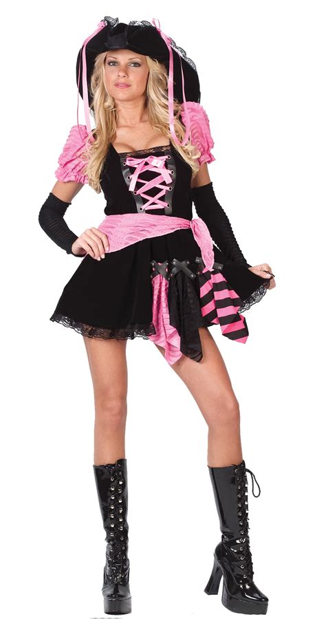 Pirate Punk Pink Womens Costume