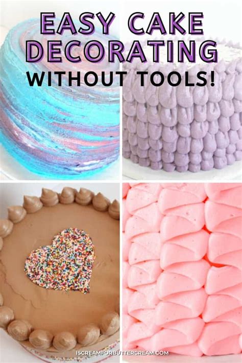 5 Easy Ways To Decorate Cakes Without Tools I Scream For Buttercream