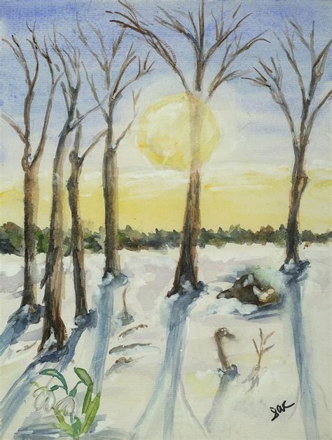 Winter Solstice Painting By Shirley Crawley