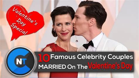 a man and woman kissing each other with the caption 10 famous celebrity couples married on the