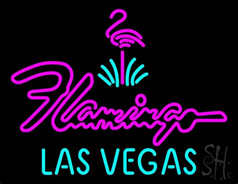 Large Flamingo Hotel Las Vegas Neon Sign Business Neon Signs Neon