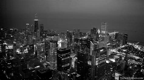 Download Black And White City Hd Wallpaper Background By Ewilson