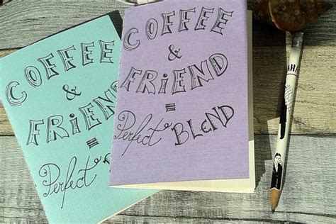 Handmade Notebook For Coffee Lover From Honcstudio Handmade Notebook