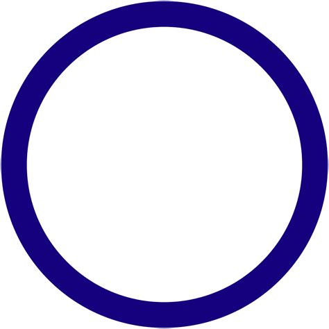 Download Dark Blue Circle Frame Transparent Png