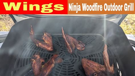 Smoked Air Fryer Wings Ninja Woodfire Outdoor Grill Recipe Bbq
