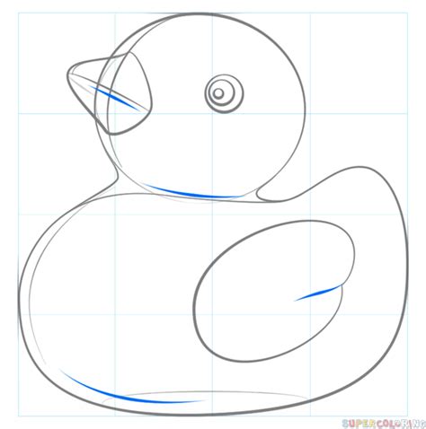 How to draw a duck with a wing? How to draw a rubber duck | Step by step Drawing tutorials