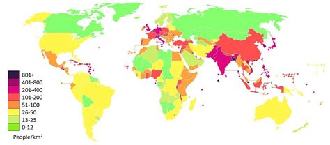 A Legenda Do Mapa Da Pagina Que Nos Mostra A Densidade Demografica My