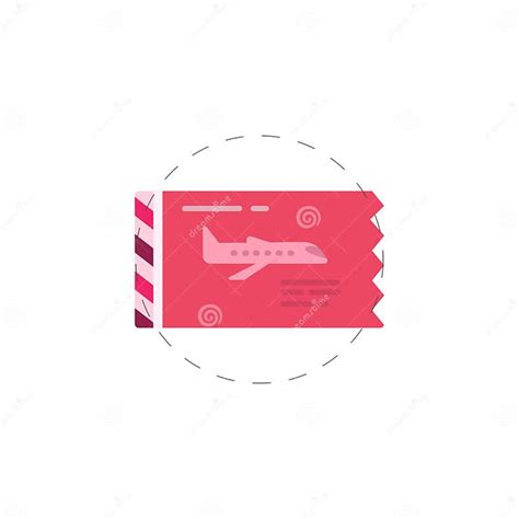 Airplane Ticket Clipart Boarding Pass Isolated Simple Clipart Stock Vector Illustration Of