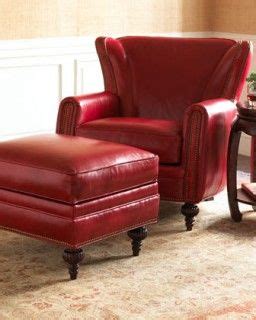 By staying true to the fine craftsmanship, precision construction and luxurious. Love this chair! | Red leather chair, Leather chair with ...