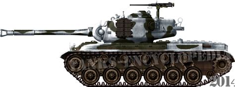 Medium Tank M46 Patton Korean War Main American Battle Tank
