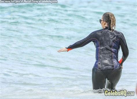 [exclusive ] Mariah Carey Wearing Wetsuit In St Barts Mrach See Inside