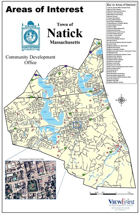 Natick Areas Of Interest Map Natick Massachusetts • Mappery