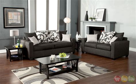 Colebrook Contemporary Medium Gray Living Room Set With