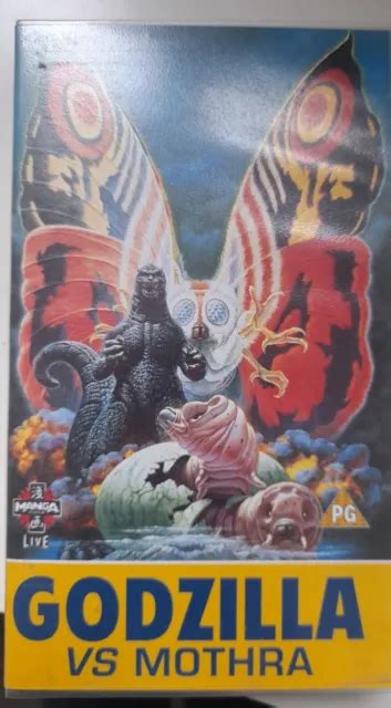 Rare Godzilla Godzilla Vs Mothra Vhs 1992 Manga Entertainment 1998