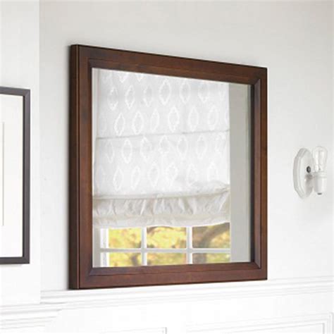 30 Reuben Transitional Solid Wood Framed Bathroom Mirror Ronbow