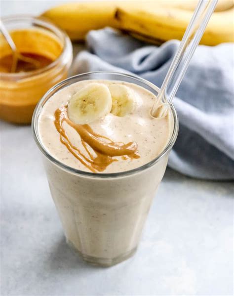 Banana Peanut Butter Protein Shake Without Powder Banana Poster