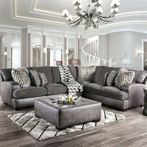 Gray is one of the most popular colors because it works so well with other colors—even. SM5202GY 2 pc Gellhorn two tone gray microfiber fabric and ...
