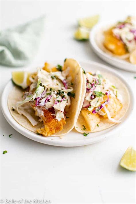 Air Fryer Fish Tacos Belle Of The Kitchen