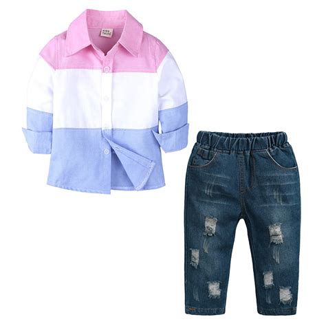 Spring Autumn Boys 2pcs Clothing Sets Children Boy Boutique Clothes