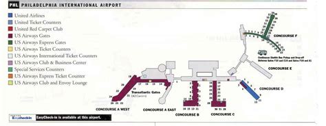 Philadelphia Airport Terminal Map
