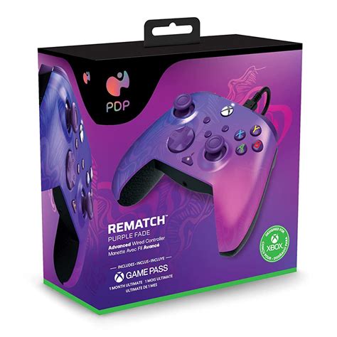 Pdp Rematch Advanced Wired Controller For Xbox Series Xs Purple Fade