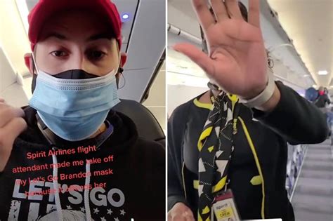 Trump Supporter Asked To Remove Lets Go Brandon Mask On Flight
